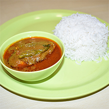 Rice Rohu Fish